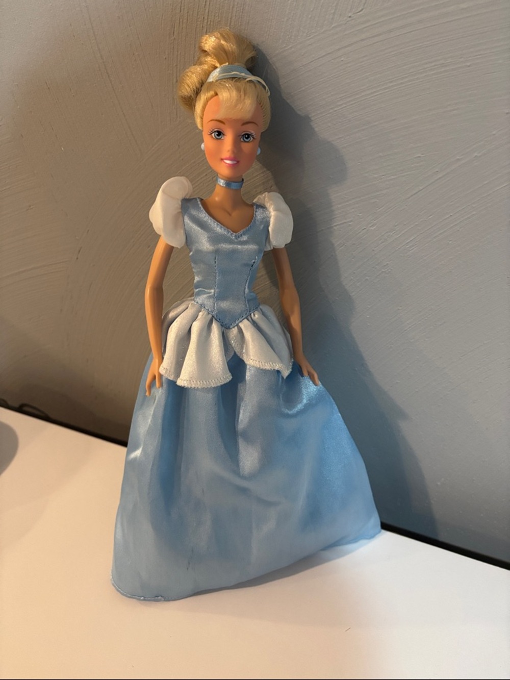 Disney Cinderella Doll in Light Blue and White Gown